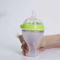 BPA Free 100% Food Grade manufacturers 16oz smart hands free baby silicone milk feeding baby bottle